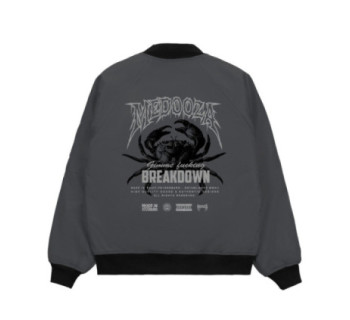 Бомбер MEDOOZA "Crabcore" (темно-серый)