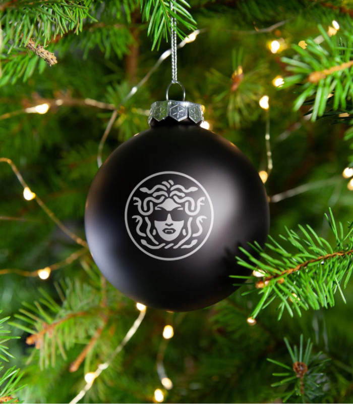 Шар елочный MEDOOZA 'Logo' (черный)