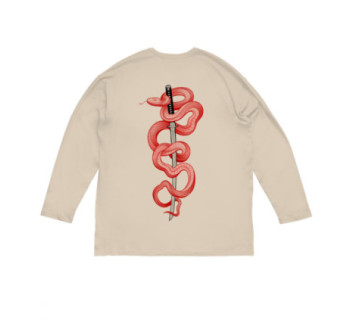 Лонгслив MEDOOZA "Katana" (бежевый)