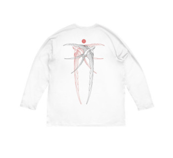 Лонгслив MEDOOZA "Birds" (белый)