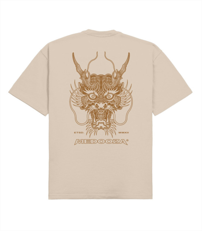 Футболка MEDOOZA "Dragon Head" (бежевый)