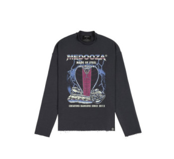 Свитшот MEDOOZA Ripped "Metal Cobra" (графит)
