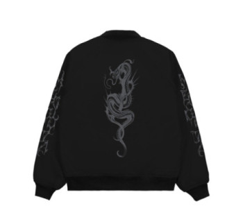 Бомбер MEDOOZA "Snake_tribal" (черный)