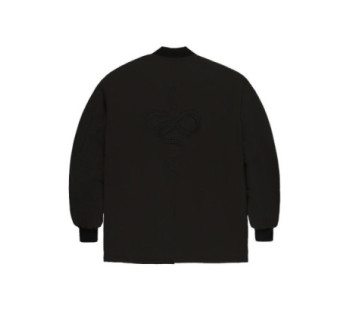 Бомбер удл. MEDOOZA "Snake_embr" (черный)