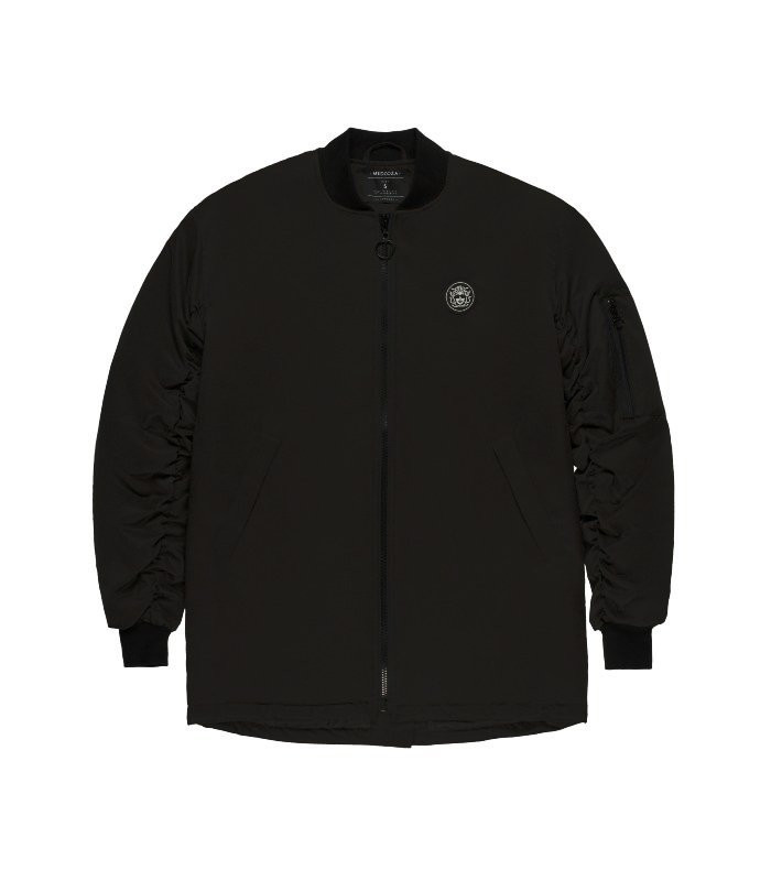 Бомбер удл. MEDOOZA "Snake_embr" (черный)