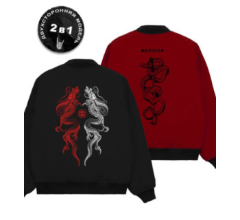 Бомбер MEDOOZA 2-сторон. "Dragon Twins/Katana"