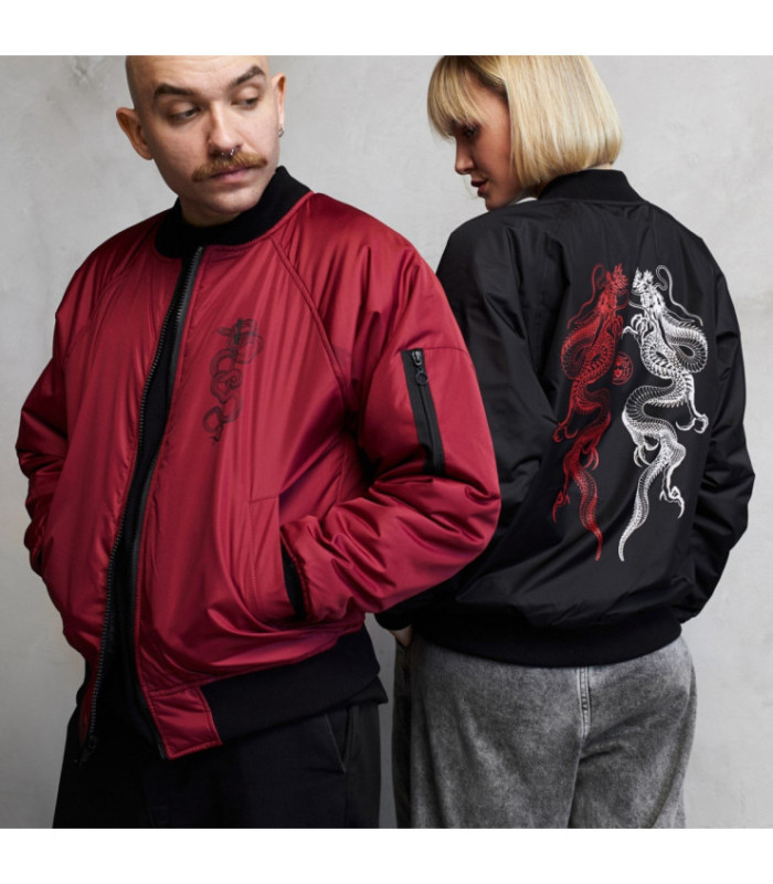 Бомбер MEDOOZA 2-сторон. "Dragon Twins/Katana"