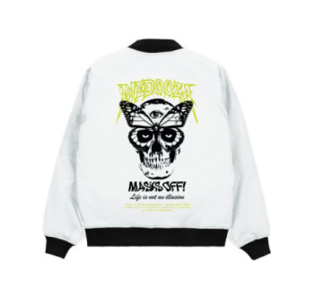Бомбер MEDOOZA "Masks Off" (белый)