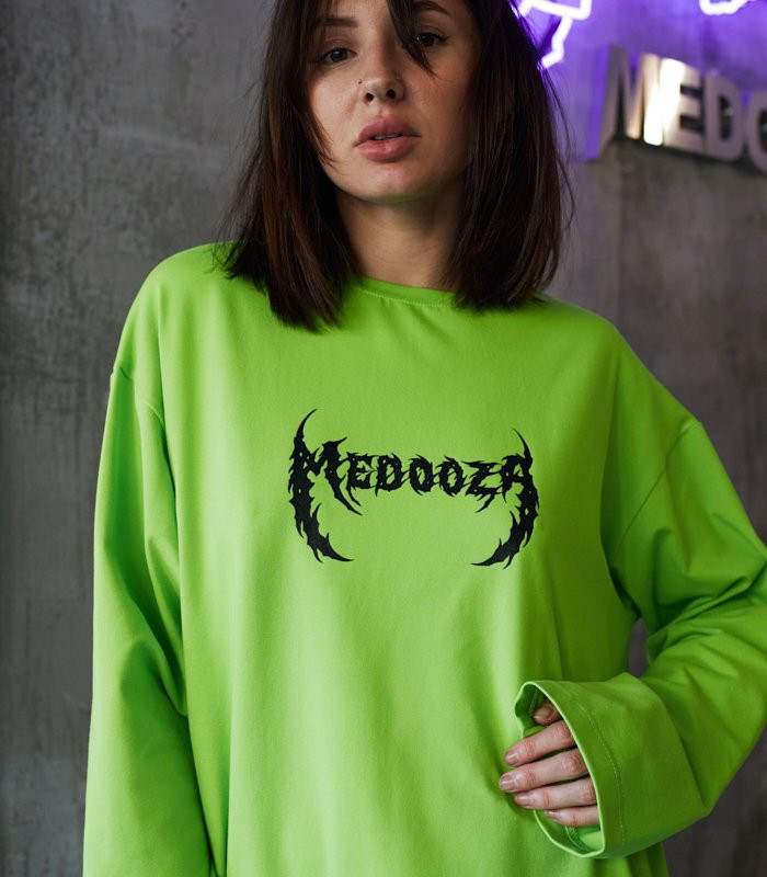 Лонгслив MEDOOZA "Metal Type" (W) (кислотный)