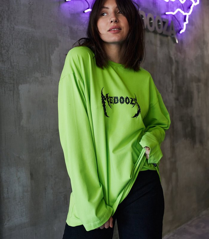 Лонгслив MEDOOZA "Metal Type" (W) (кислотный)