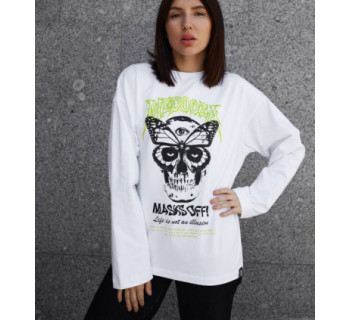 Лонгслив MEDOOZA "Masks Off" (W) (белый)