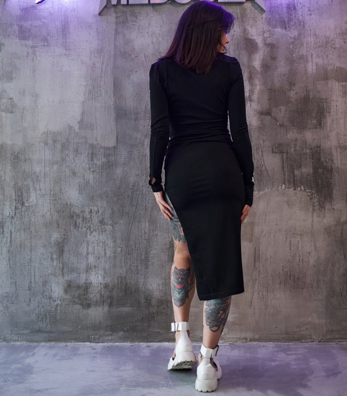 Платье с каплями MEDOOZA "Barbed Rose" (W) (черный)