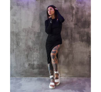 Платье с каплями MEDOOZA "Snake" (W) (черный)