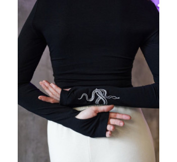 Топ с каплями MEDOOZA "Snake" (W) (черный)