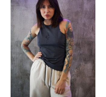 Майка MEDOOZA "Barbed Rose" (W) (графит)