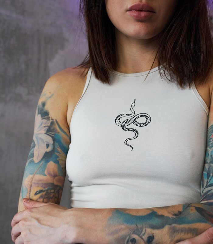 Майка MEDOOZA "Snake" (W) (молочный)
