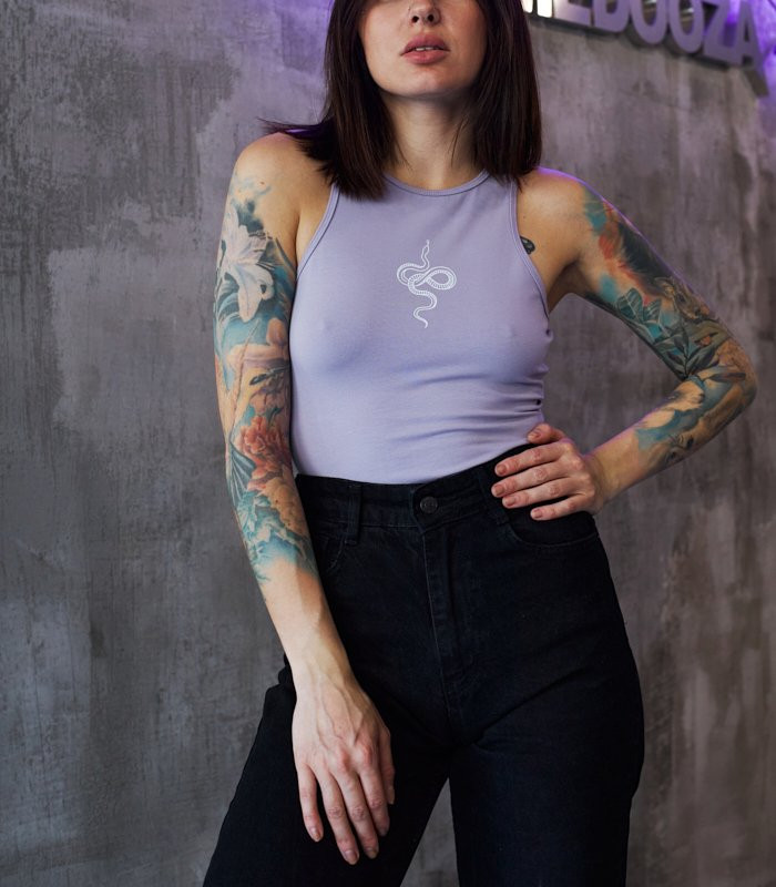 Майка MEDOOZA "Snake" (W) (сирень)