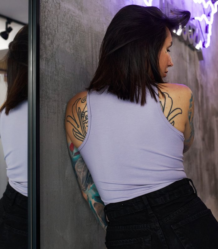 Майка MEDOOZA "Snake" (W) (сирень)