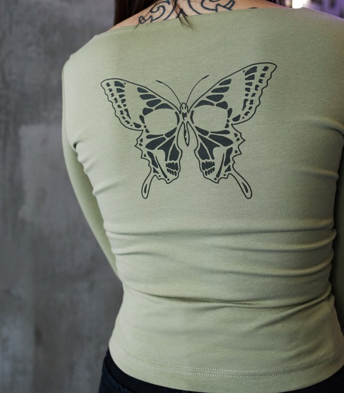 Топ каре MEDOOZA "Butterfly" (W) (песочный)