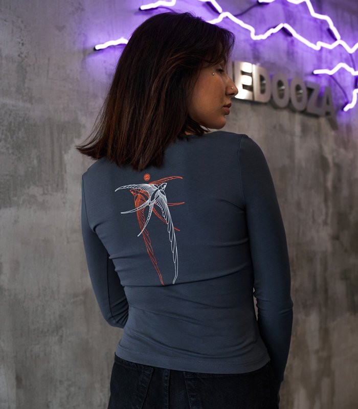 Топ каре MEDOOZA "Birds" (W) (графит)