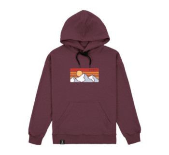 Худи SVET "Закат в горах" (бордо)