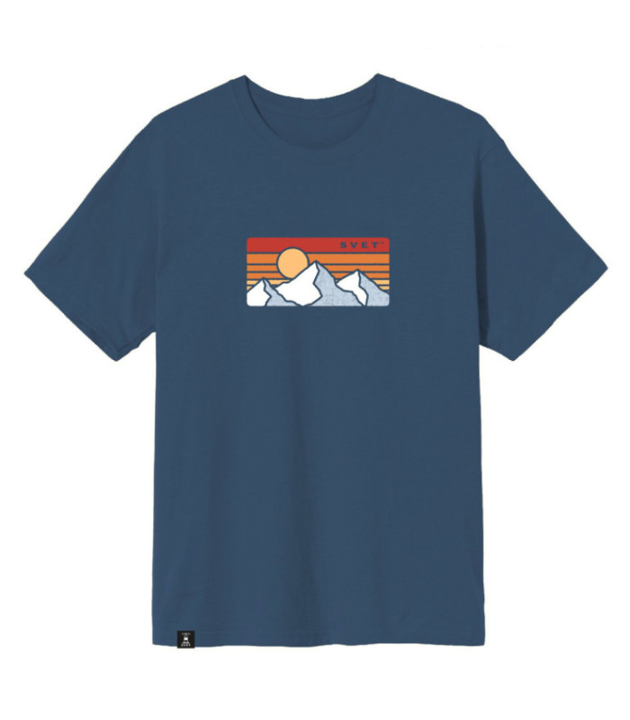 Футболка SVET "Закат в горах" (индиго)