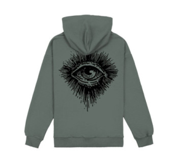 Худи MEDOOZA "Eye" (серо-зеленый)