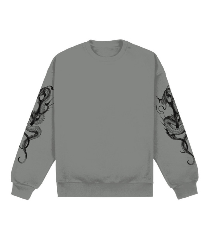 Свитшот MEDOOZA "Snake_tribal" (серый)