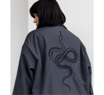Бомбер MEDOOZA "Snake_embr" (W) (графит)