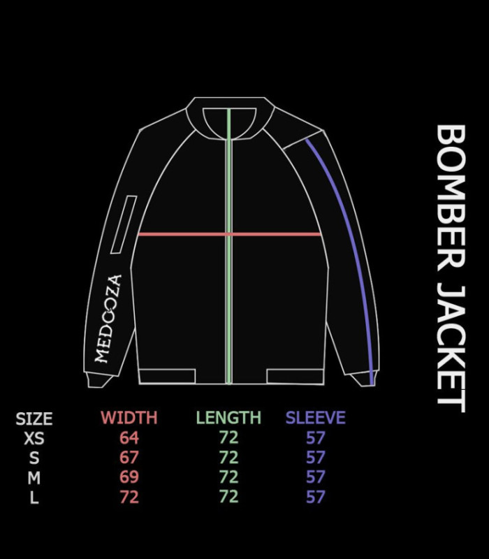 Бомбер MEDOOZA "Snake_embr" (W) (графит)