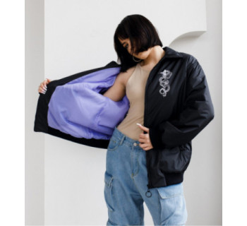 Бомбер MEDOOZA "Katana" (W) (черный)