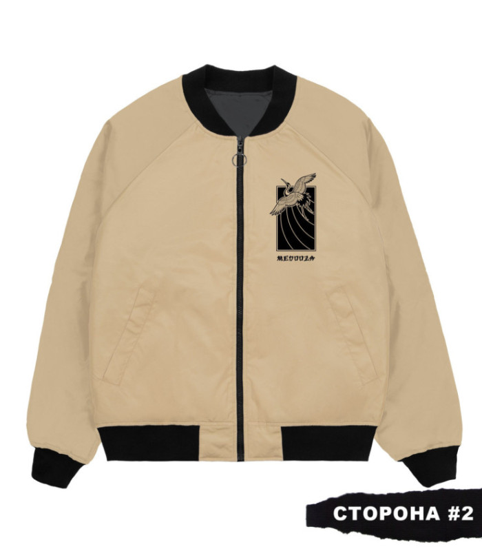 Бомбер MEDOOZA 2-сторон. "Журавль/Katana"