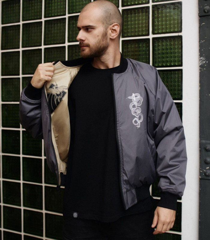 Бомбер MEDOOZA 2-сторон. "Журавль/Katana"