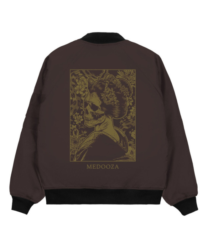 Бомбер MEDOOZA "Geisha" (бордово-коричневый)