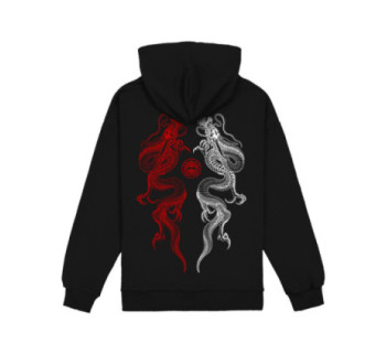 Худи MEDOOZA "Dragon Twins" (черный)