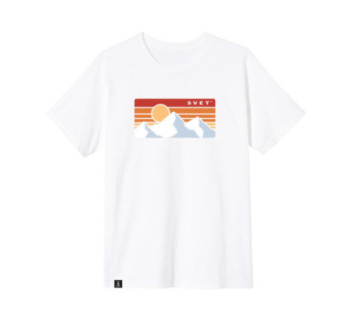 Футболка SVET "Закат в горах" (белый)