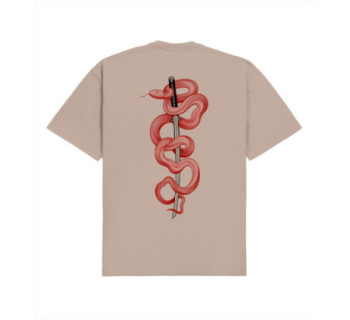 Футболка boxy MEDOOZA "Katana" (бежевый)