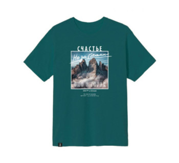 Футболка SVET x Elivosk "Горы" (еловый)