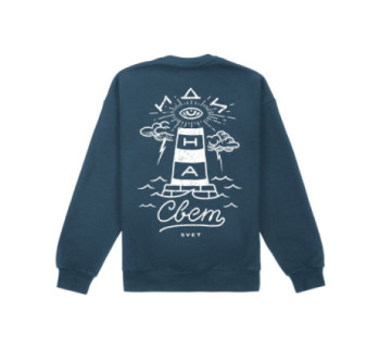 Свитшот SVET "Свет" (серо-синий)