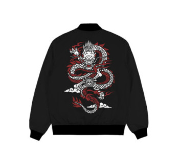 Бомбер MEDOOZA "Dragon" (черный)