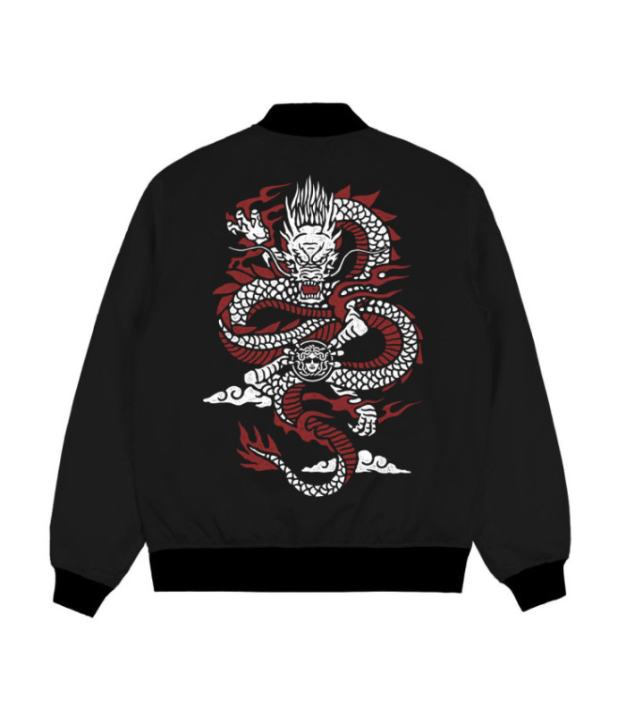 Бомбер MEDOOZA "Dragon" (черный)