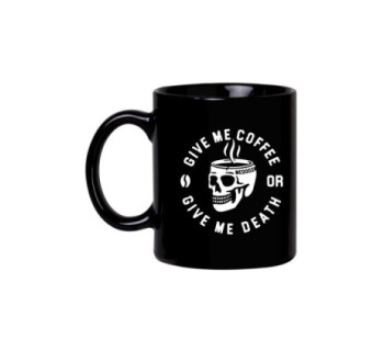 Кружка MEDOOZA "Coffee Or Death" (фаянс)