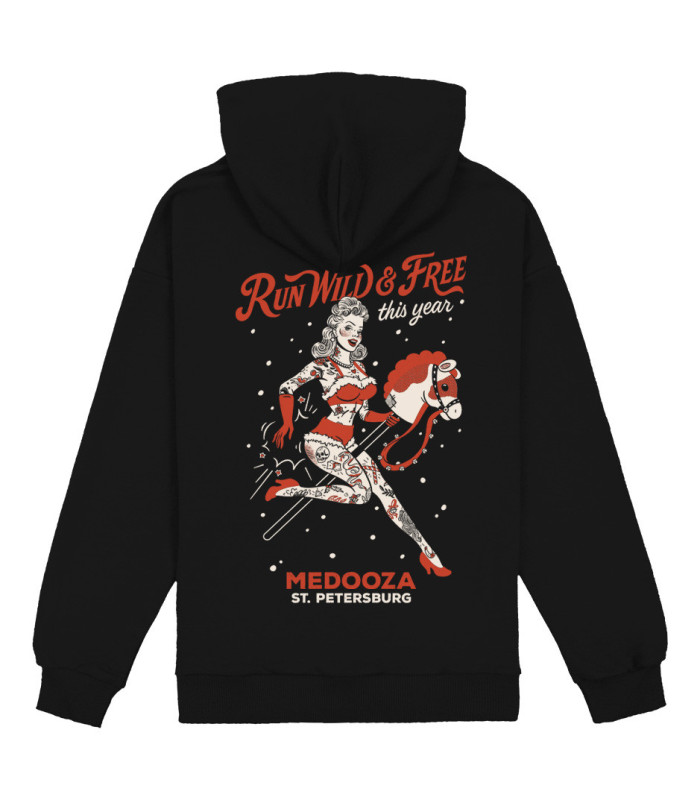 Худи MEDOOZA "Hobbyhorsing" (чёрный)