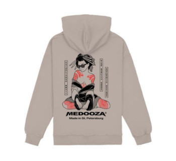 Худи MEDOOZA "Geisha II" (серо-бежевый)