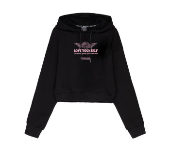 Худи MEDOOZA "Love yourself" (W) (черный)