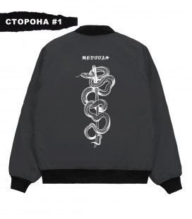Бомбер MEDOOZA 2-сторон. "Журавль/Katana"