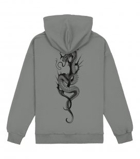 Худи MEDOOZA "Snake_tribal" (серый)