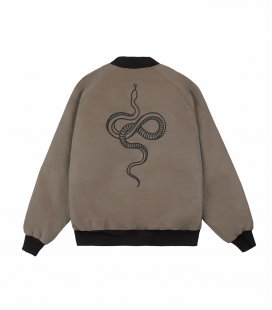 Бомбер MEDOOZA "Snake" (светло-коричневый)