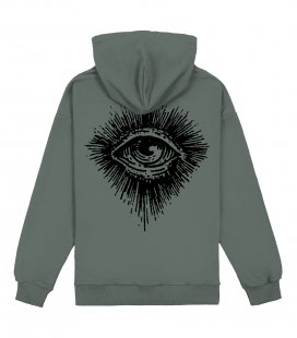 Худи MEDOOZA "Eye" (серо-зеленый)
