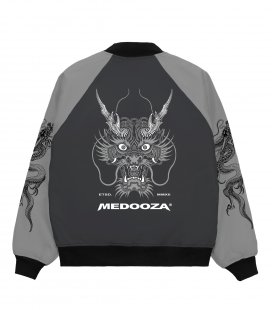 Бомбер MEDOOZA "Super Dragon" (серый)